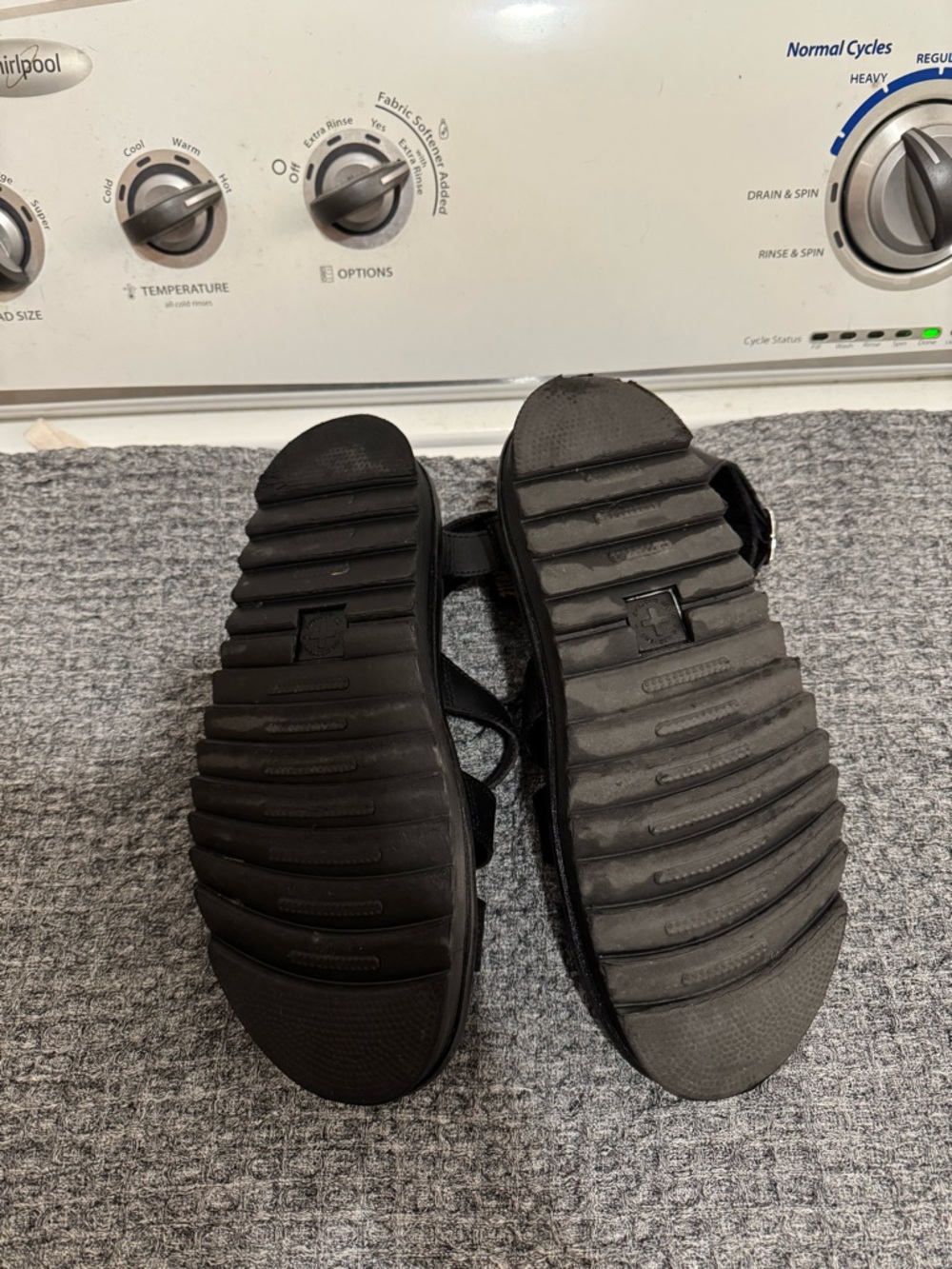 Dr. Marten Blaire - Black Platform Sandals - Picture 4 of 5